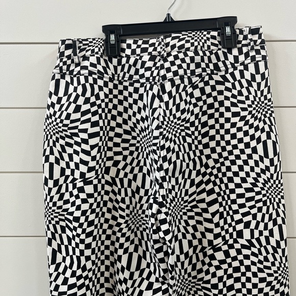 Princess Polly Black and White Flare Pants - Picture 3 of 5
